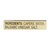 Reese Non-Pareil Capers In Balsamic Vinegar  - Case of 12 - 3.5 OZ