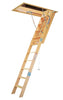 Werner 7 To 8.75 ft. Ceiling 54 in. x 25 in. Wood Attic Ladder Type IA 350 lb. capacity