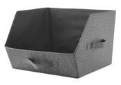 Whitmor 6283-8228 14" X 15" X 10" Gray Tipping Tote