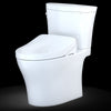 TOTO® WASHLET®+ Aquia IV® 1G® Arc Two-Piece Elongated Dual Flush 1.0 and 0.8 GPF Toilet with Auto Flush S500e Bidet Seat, Cotton White - MW4483046CUMFGA#01