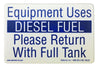 Diesel Fuel Decal Pk25