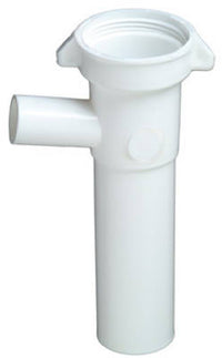 Dishwasher Branch Tailpiece, White Plastic, 1.5 x 6-In.