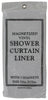 J & M Home Fashions 70 in. H X 72 in. W White Solid Shower Curtain Liner Vinyl