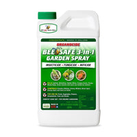 Organocide Bee Safe 3-in-1 Garden Spray Organic Liquid Concentrate Insect, Disease & Mite Control 32