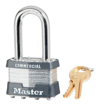 Master Lock  1-5/16 in. H x 1-3/4 in. W Steel  Pin Tumbler  Padlock  1 pk Keyed Alike