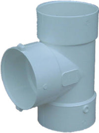 PVC Pipe Sewer And Drain Bull Nose Tee, 4-In.