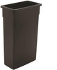 WALL HUG TRASH CAN 23 GAL BLK