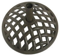 Beaumont Umbrella Base, Espresso Cast Iron