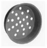 Drain Tube End Plug, Perforated, 4-In.