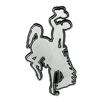 University of Wyoming 3D Chromed Metal Emblem