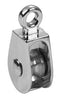 Campbell 1-1/2 in. D Nickel Zinc Single Sheave Rigid Eye Pulley