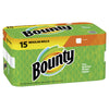 Bounty 74844 White 2-Ply Regular Paper Towel Rolls 15 Count