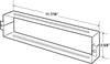 Prime-Line 11.12 in. W X 2.69 in. H Satin Nickel Mail Slot Sleeve