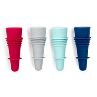 Wine Stoppers, Silicone, 4-Pk. (Pack of 4)