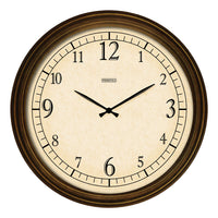 Taylor Contemporary Outdoor Clock Metal Brown 18.5 in.