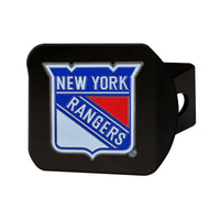 NHL - New York Rangers Black Metal Hitch Cover - 3D Color Emblem