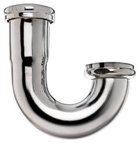 Sink Trap J-Bend Drain Pipe, Chrome-Plated, 22-Ga., 1.5 x 1.5-In.