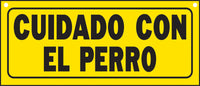 Hy-Ko Spanish Yellow Informational Sign 6 in. H x 14 in. W (Pack of 5)