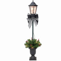 Celebrations Incandescent Clear/Warm White 48 in. Lamp Post Yard Decor