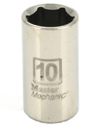 Metric Shallow Socket, 6-Point, 1/4-In. Drive, 10mm