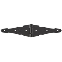 National Hardware 6 in. L Black Ornamental Strap Hinge 1 pk