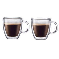 Bodum Clear Borosilicate Glass Contemporary Mug 5 in. Dia. (Pack of 4)