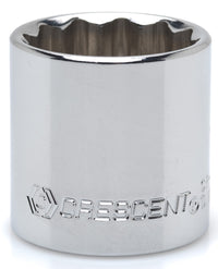 Crescent Cds25n 3/8 Drive 3/8 12 Pt Chrome Sae Socket