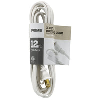 Prime Indoor 12 ft. L White Extension Cord 16/2 SPT-2