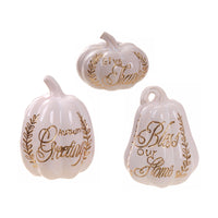 Celebrations  Pumpkin  Tabletop Decoration  5.5 in. H x 4.3 in. W 1 pk (Pack of 3)