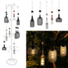 Alpine Assorted Glass 13 in. H Hanging LED Bulb Outdoor Solar Decor (Pack of 15)