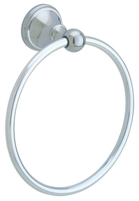 Franklin Brass Crestfield Chrome Towel Ring Die Cast Zinc