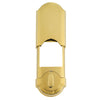 Kwikset SmartKey Polished Brass Metal Electronic Deadbolt