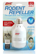 Pic Led-Rr 555 Lumens White 2-In-1 Sonic Rodent Repeller & Led