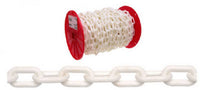 #6 White Plastic Chain, 100-Ft.