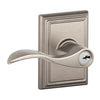 Schlage Satin Nickel Keyed Entry Lever 1-3/4 in.