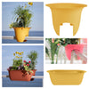 Bloem Modica Blue Plastic UV-Resistant Round Deck Rail Planter 8.8 H x 12 Dia. in. (Pack of 6)