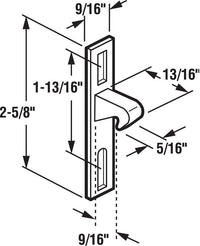 Prime-Line  Zinc-Plated  Silver  Metal  Keeper  1 pk