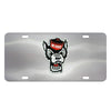 North Carolina State University 3D Stainless Steel License Plate