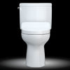 TOTO® WASHLET+®  Drake® II Two-Piece Elongated 1.28 GPF Toilet and WASHLET+® S500e Contemporary Bidet Seat, Cotton White - MW4543046CEFG#01