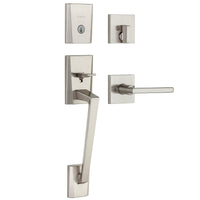 Kwikset SmartKey Camino Satin Nickel Handleset Right or Left Handed