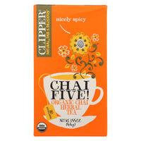 Clipper Tea - Organic Tea - Chia Five - Case of 6 - 20 Bags