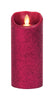 Iflicker  Red  Pillar  Flameless Flickering Candle  7 in. H x 3 in. Dia.