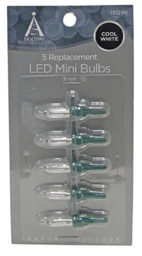 Mini Christmas Lights LED Replacement Bulb, Cool White, 5-Pk.