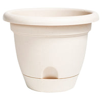 Bloem Lucca Pebble Stone Plastic Self-Watering Planter 6 in.