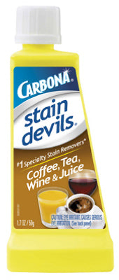 Carbona Stain Devils No Scent Stain Remover Liquid 1.7 oz. 1 pk (Pack of 6)