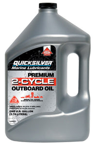 Quicksilver Marine Lubricants TC-W3 2 Cycle Engine Outboard Motor Oil 1 gal. (Pack of 3)