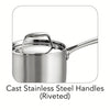 Tri-Ply Clad 1.5 Qt Covered Stainless Steel Sauce Pan