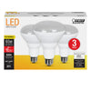 Feit Electric BR30 E26 (Medium) LED Bulb Soft White 65 Watt Equivalence 3 pk