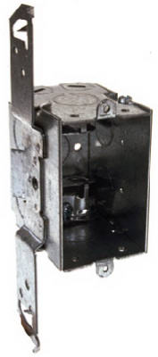 Switch Box, TS Bracket, BX Clamps, Plaster Ears, 3 x 2.75-In.