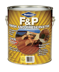 Wolman F&P Satin Golden Pine Oil-Based Wood Finish 1 gal. (Pack of 4)